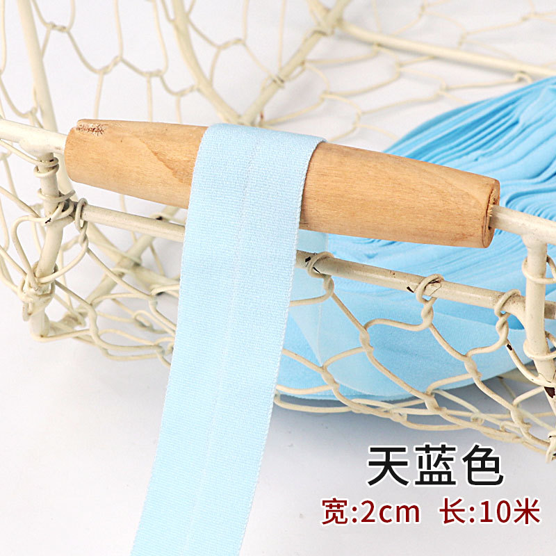Tira de borde elástico de algodón accesorios de tela tira de borde de ropa de bebé cinta ropa interior banda elástica correa de tela plegable