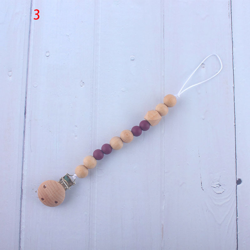 Nueva fábrica directa bebé Beech juguete mordedor bebé chupete de silicona pezón anti-gota cadena materna y infantil suministros