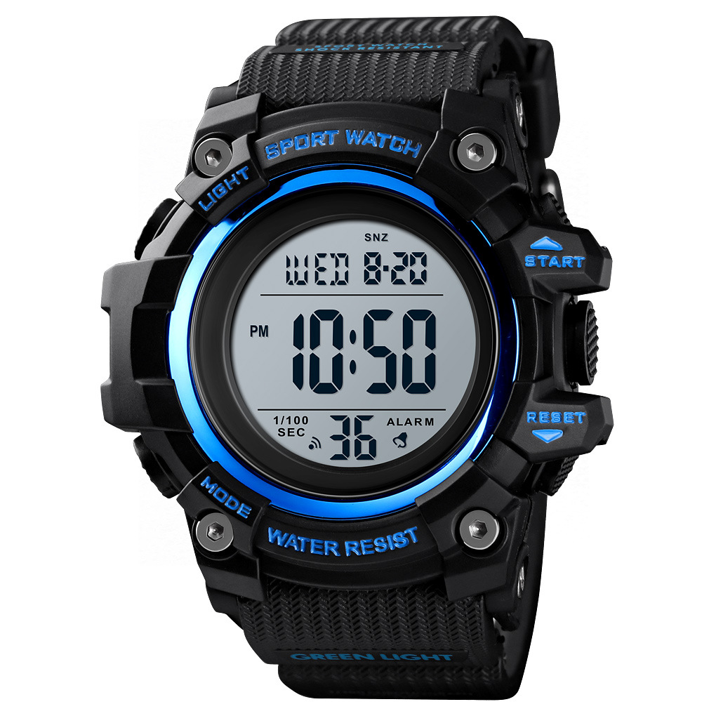 Skmei 1552 estudiante deportes al aire libre pantalla digital reloj electrónico moda retroiluminación pareja nuevo reloj electrónico impermeable