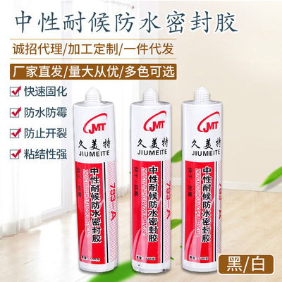 793-A中性耐候防水密封胶 厨卫防霉中性硅胶耐候密封胶玻璃胶批发|ms