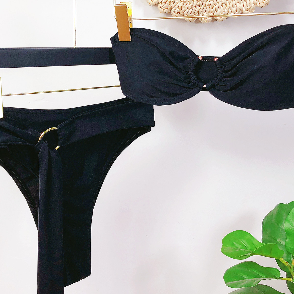 new swimsuit swimwear women's split swimsuit tube top bikini NSDA996