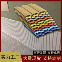 山东厂家直销  PVC木塑墙板 绿可木墙裙 生态木吊顶 195大长城