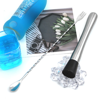 酒吧酒术调酒不锈钢304材料2件套原色多种颜色厂家优惠 调酒套装|ms