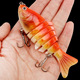 5 Pcs jointed swimbait Hard Swimbaits Fresh Water Bass Swimbait Tackle Gear