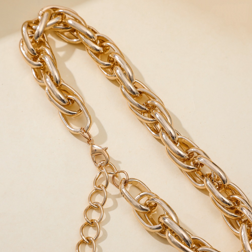 Fashion U Shape Iron Plating Unisex Necklace 1 Piece