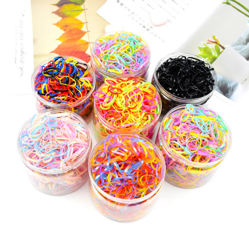 Children's hair rope disposable rubber band for girls and babies, strong pull, boxed small hair tie, no damage to hair, hair rope wholesale