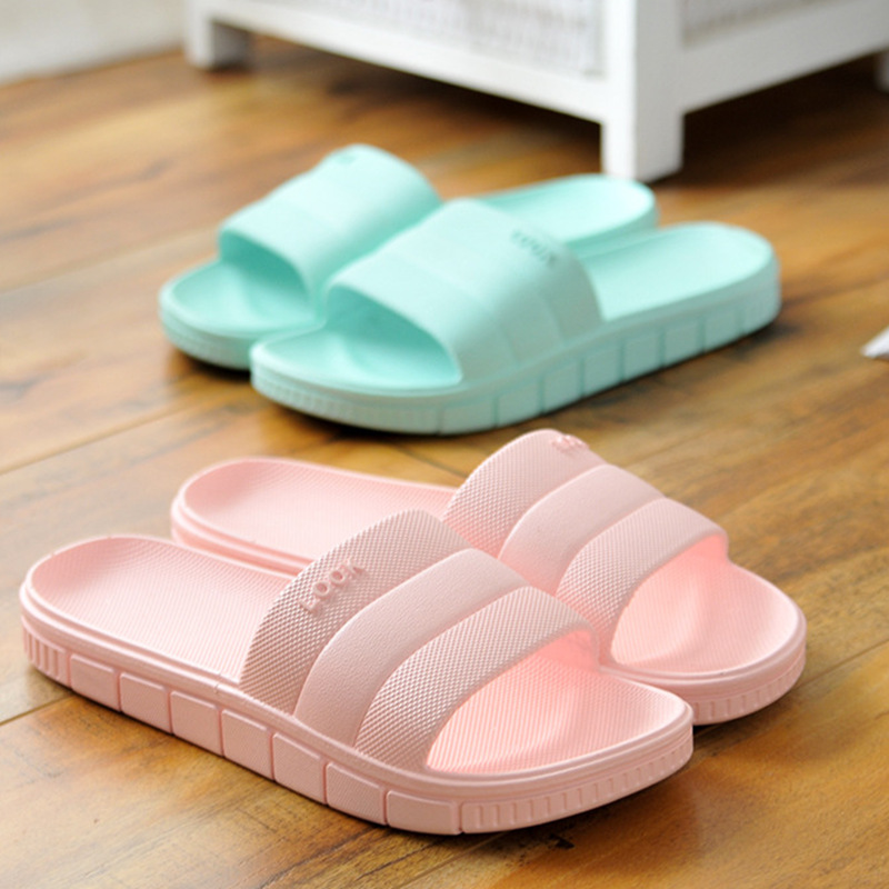 浴室拖鞋男女士家用夏天室內拖鞋洗澡情侶居家塑料軟底地板拖鞋