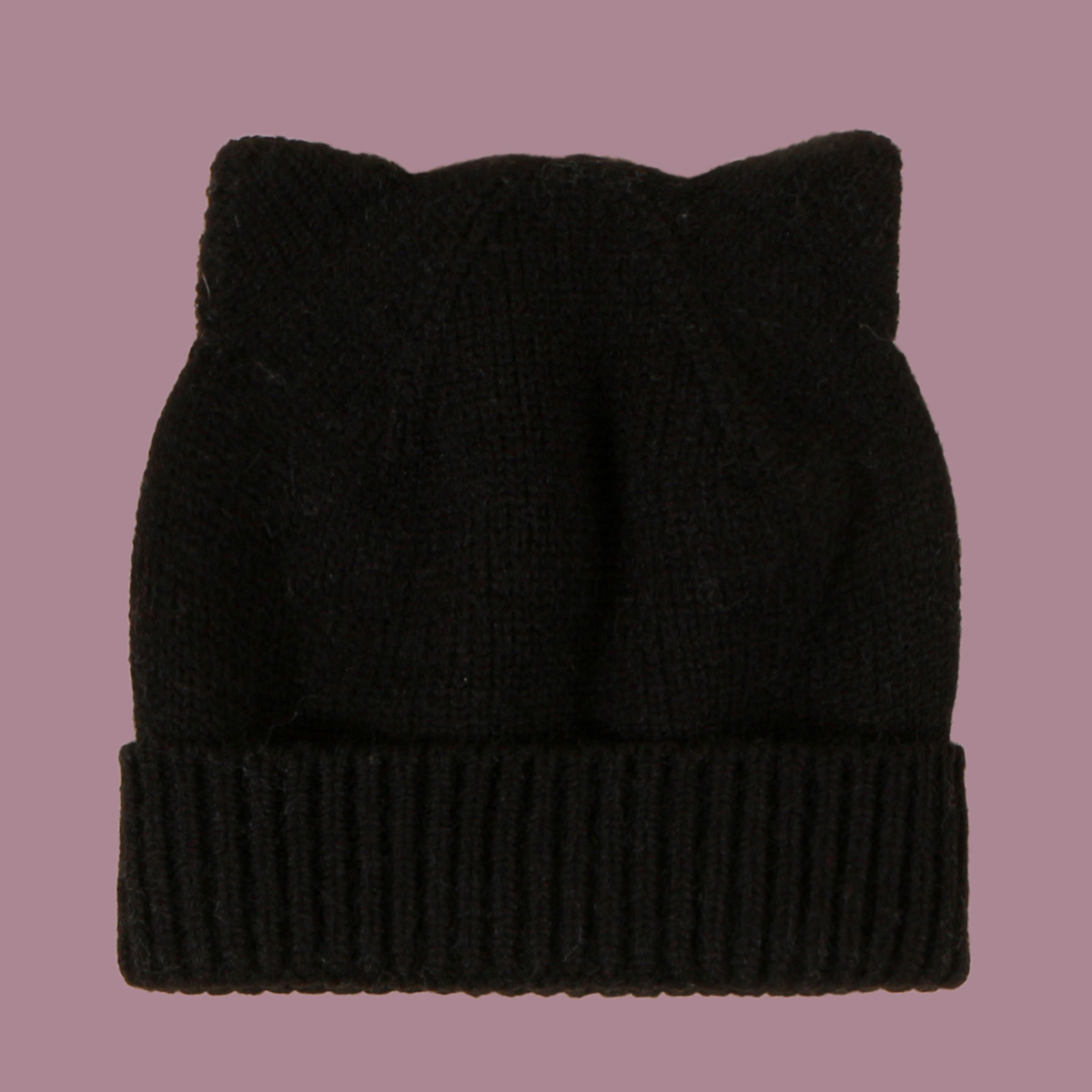 Pure Color Cute Ears Woolen Hat display picture 2