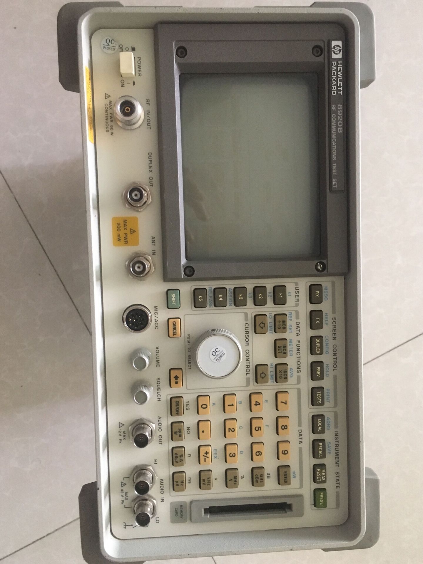 二手无线电综合测试仪HP8920B现货租售,买卖HP8921A,维修HP8920A