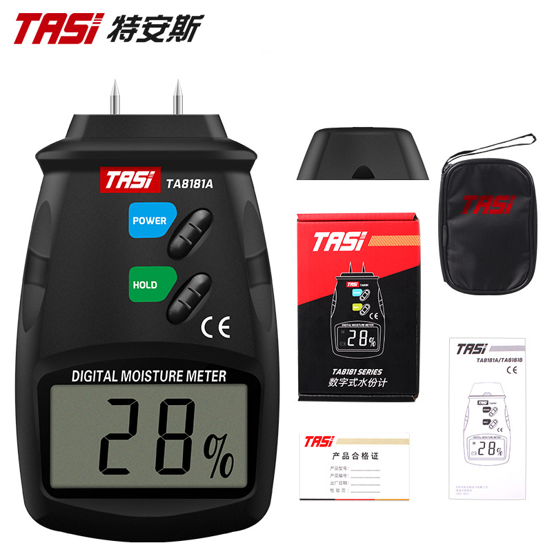 木材水分测量仪TA8181A 高精度快速测定含水率测试仪湿度器检测仪