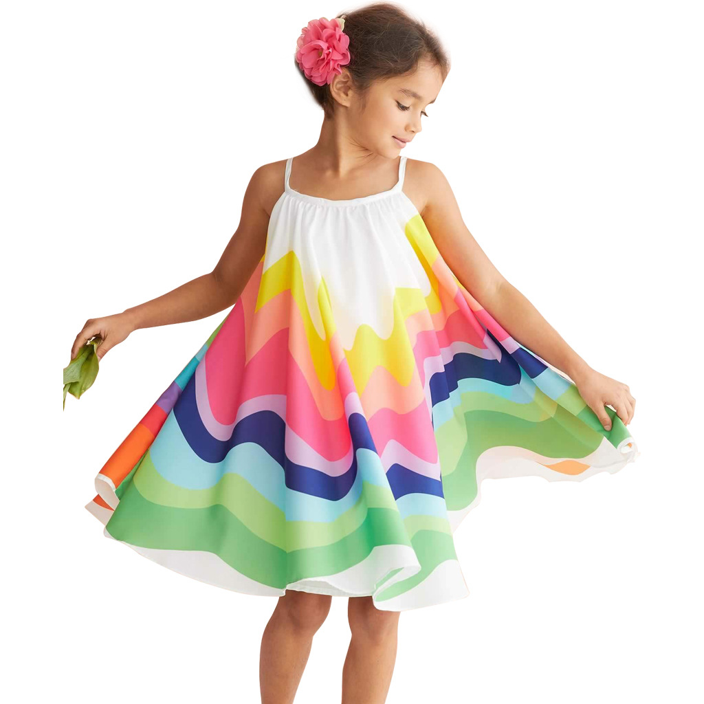 Girls' Sleeveless A-Line Dress 2