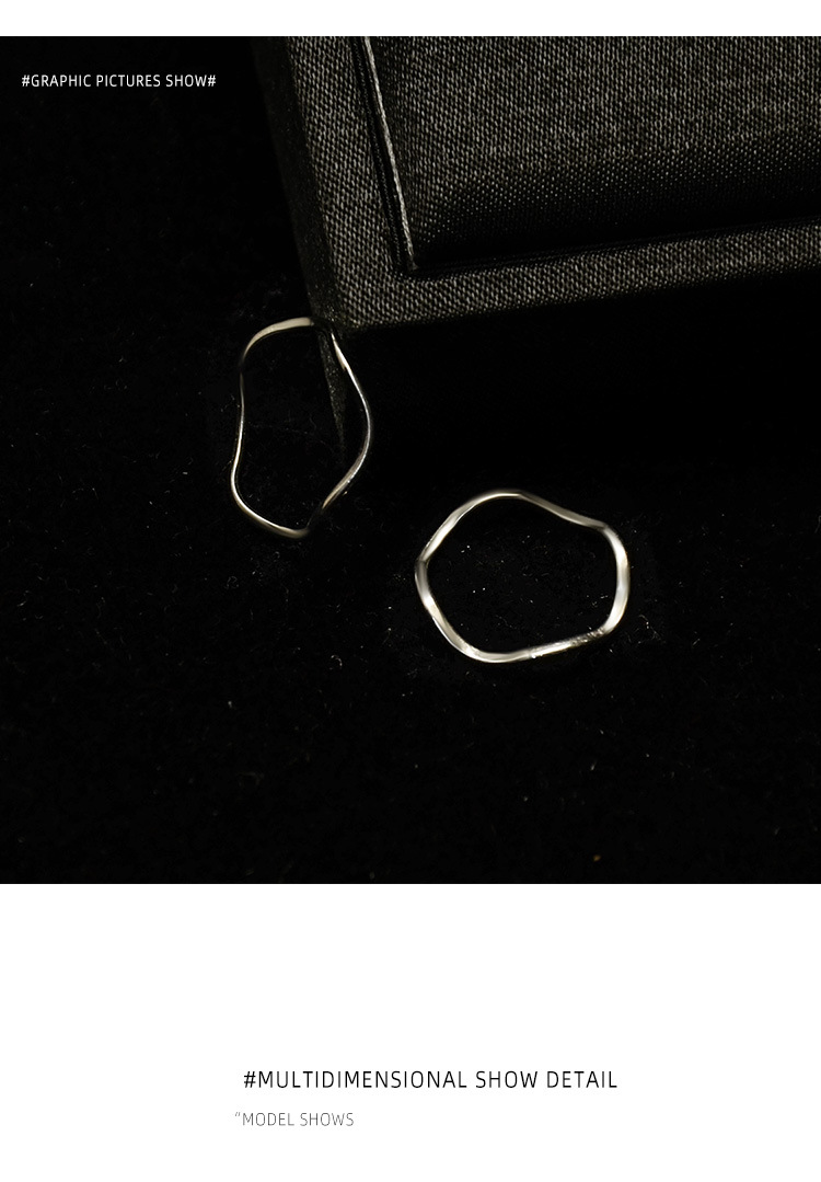 Titanium Steel Wave Pattern Ring Ring Jewelry 18k Gold Plated Non-allergenic Material Wholesale Nihaojewelry display picture 7