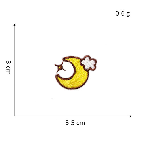 Creative computer embroidered cute embroidered cloth stickers self-adhesive planet bag shoes and hats diy decorative cartoon animation decals