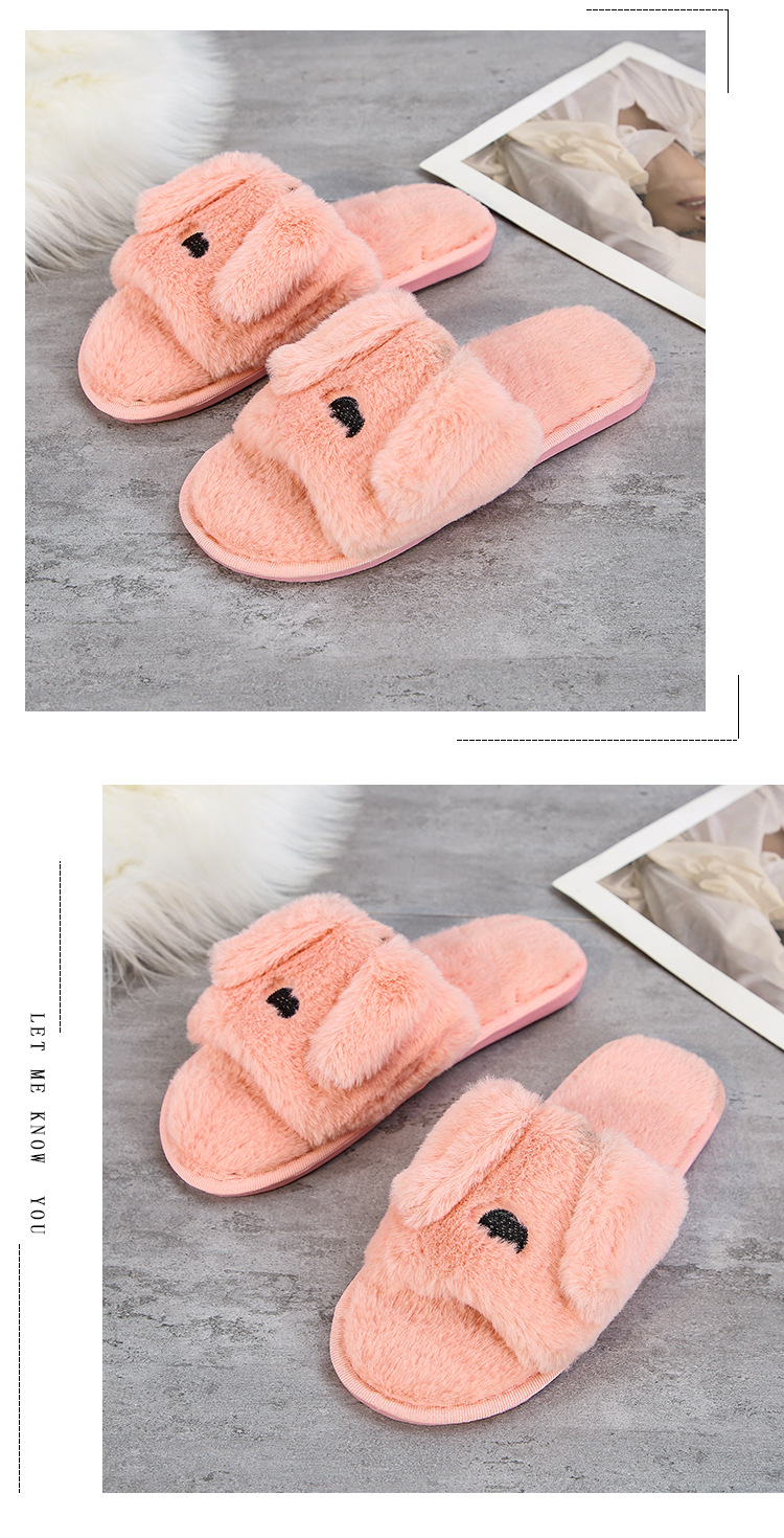 fashion cartoon plush slippers NSPE25004