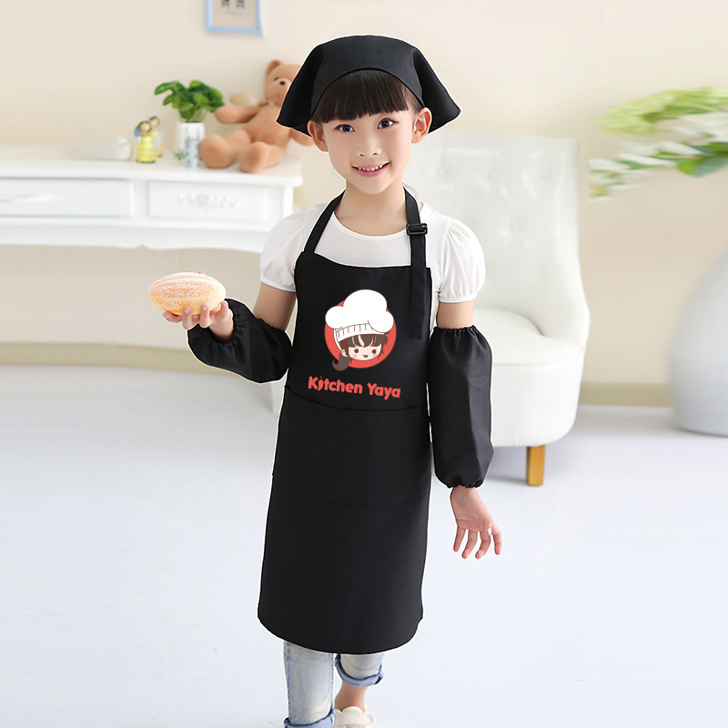 Delantal DE LOS NIÑOS personalizados pintura overall kindergarten arte publicidad delantal personalizado DIY impresión logo