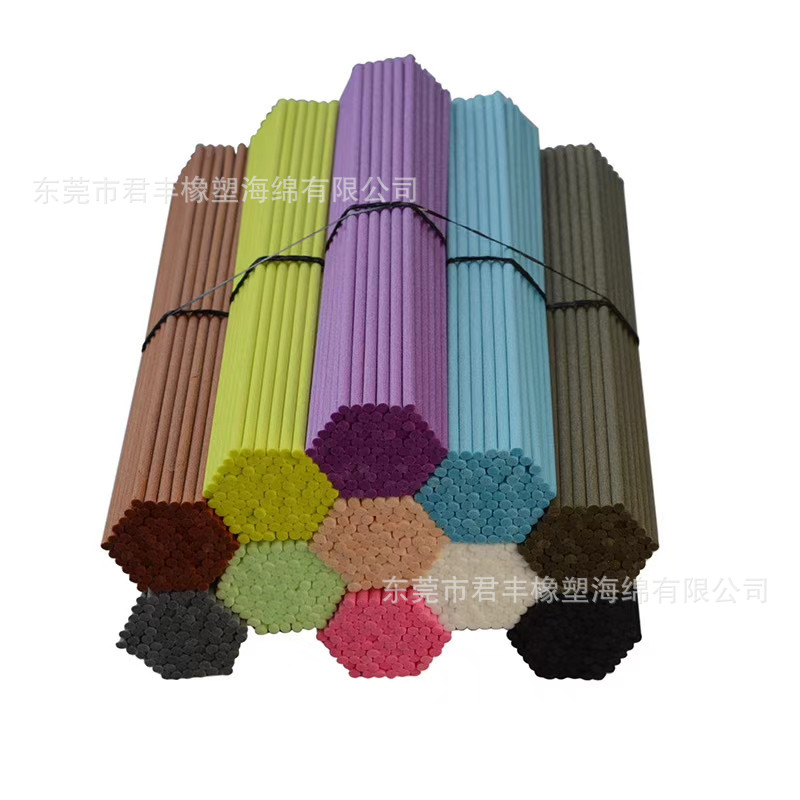 彩色EPE珍珠棉棒 实心圆柱泡沫填充棉插花墙贴装饰减震珍珠海绵棒