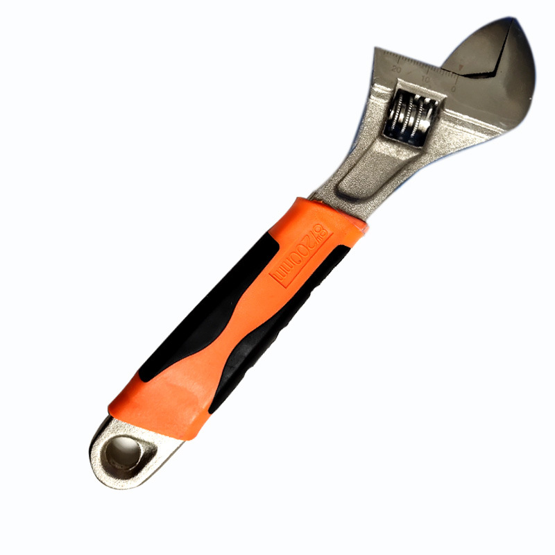 6 pulgadas 8 pulgadas Rojo Negro naranja negro Mango hexagonal agujero ajustable llave cromado