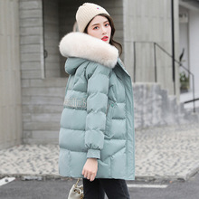 中長款羽絨棉服棉衣女冬季2020年新款韓版寬松時尚棉襖女裝外套潮