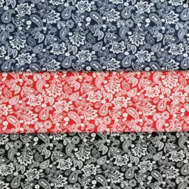 印花、扎染布;府绸