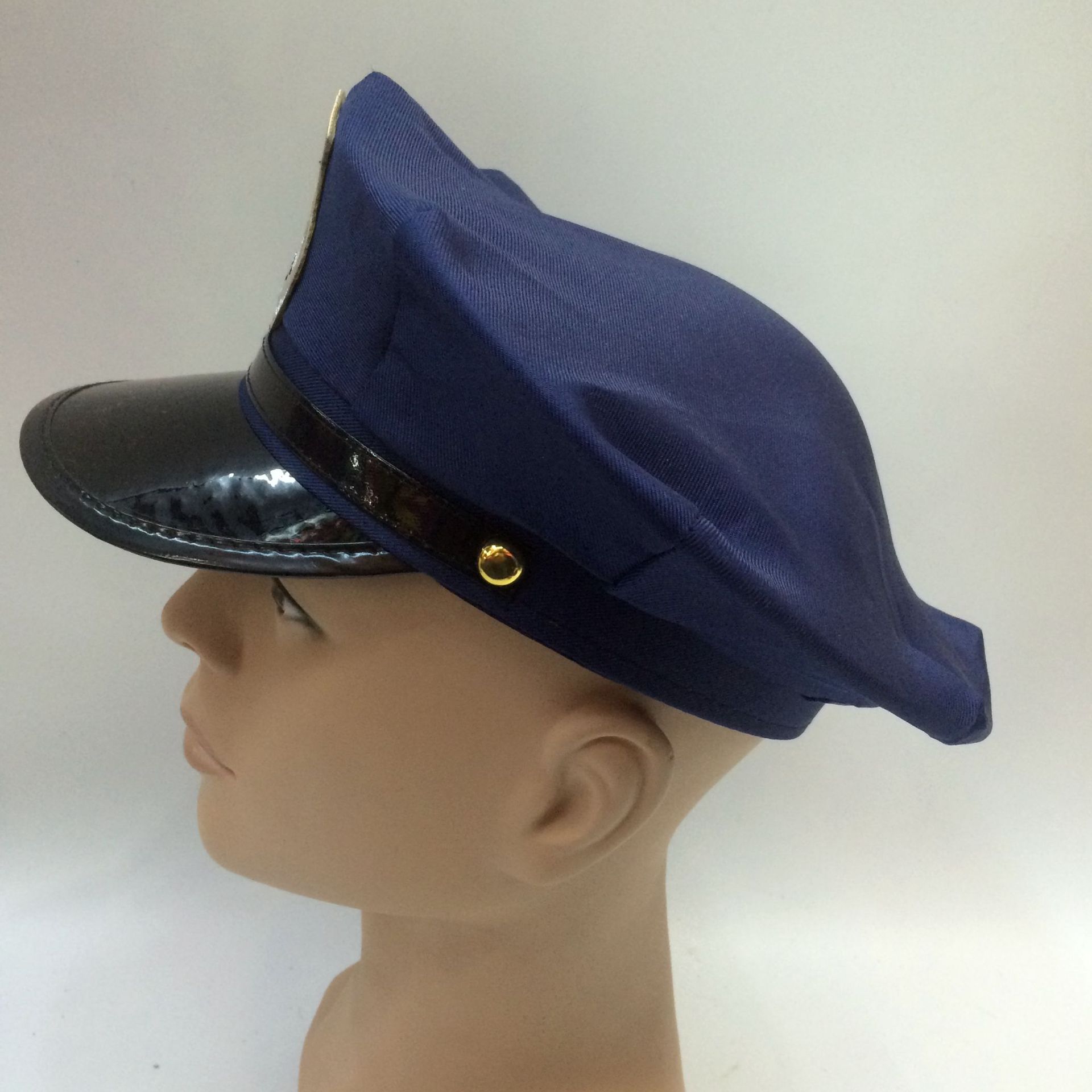 Blue American police hats cosplay police man hats All kinds of police chief hats custom-made detail image 3