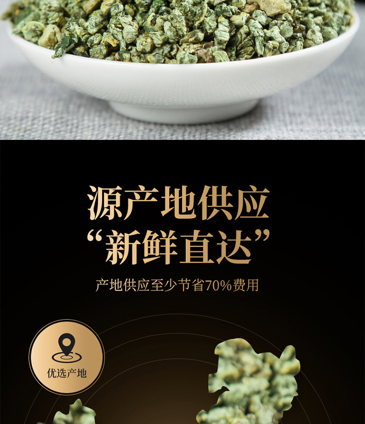 Lotus Leaf Tea (Nelumbo nucifera) — Dried Lotus Leaf Pieces, Weishan Lake, 500g overview