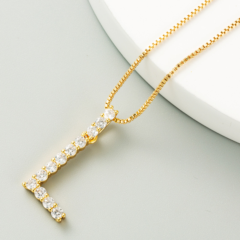 Korean O word chain geometric letter necklace letter love clavicle chain hip hop necklace wholesale