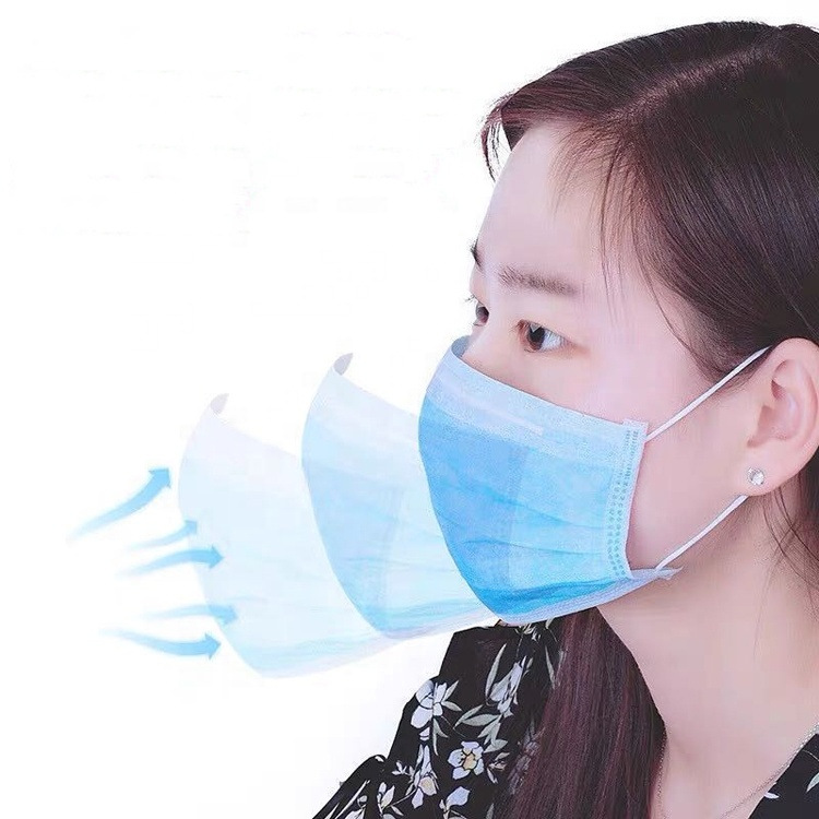 高质量源头厂家五证齐全外贸批发流行3层一次性民用口罩|ms