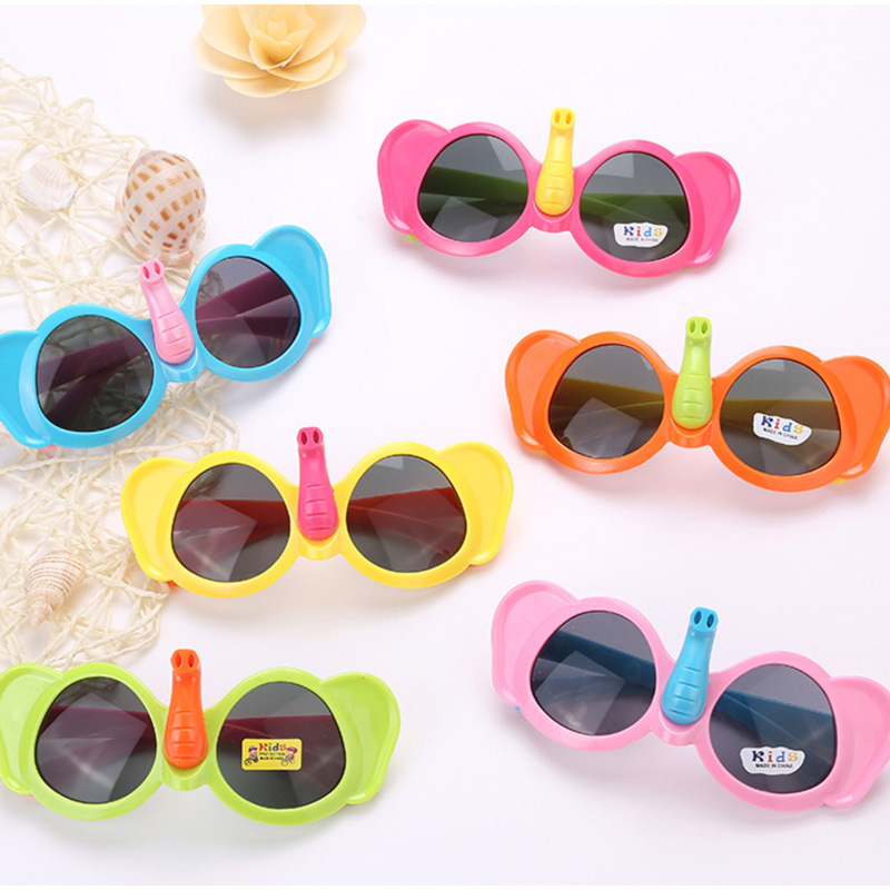 時尚寶寶眼鏡框兒童太陽眼鏡防紫外線可愛卡通墨鏡男女童夏季遮陽