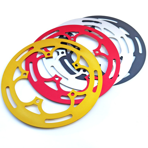 Road bike folding scooter crankset aluminum alloy five-hole five-claw guard plate BCD130mm suitable for 50-54 teeth