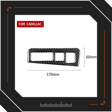 适用凯迪拉克Cadillac xt5汽配内饰碳纤维大灯开关面板改装配件贴