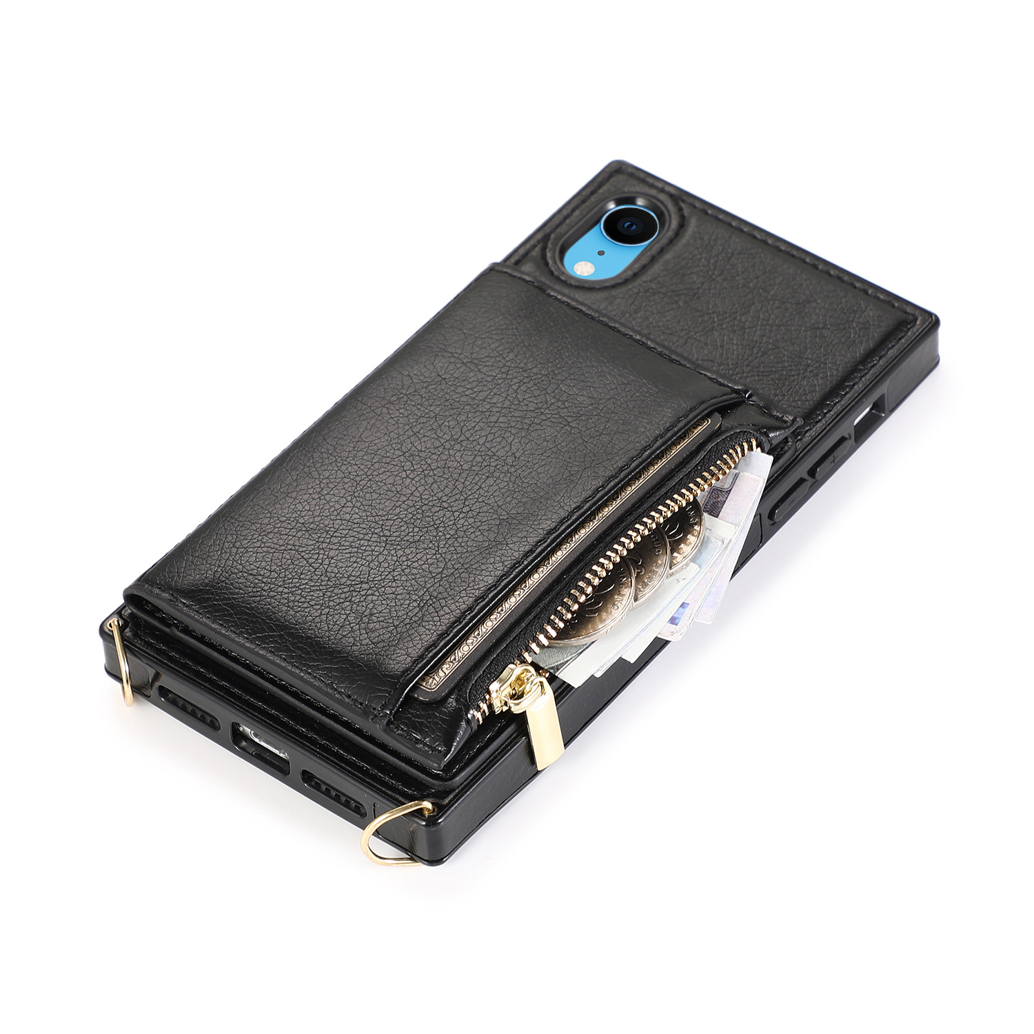 Crossbody Phone Case For Iphone 13 Wallet Protective Leather Cover_voghion.com