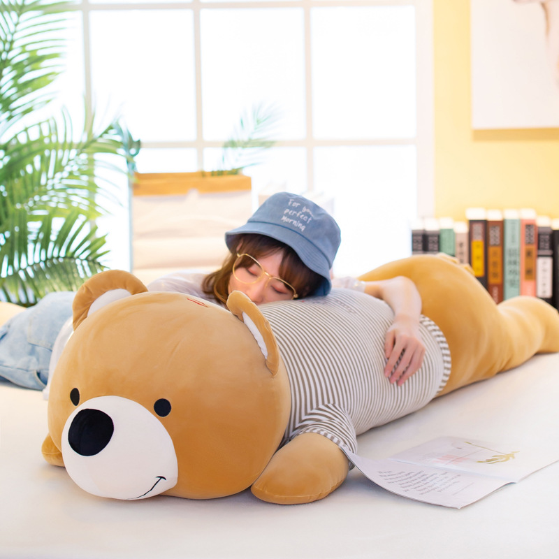 Almohada larga grande para dormir (oso muñeca) - Peluche, juguete infantil, regalo creativo, ideal para promociones en la calle, venta al por mayor