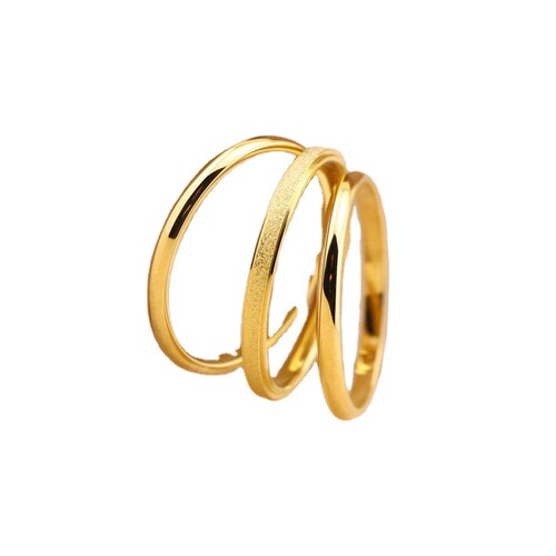 Sansheng Sanshi index finger ring for women titanium steel extremely fine smooth frosted small ring ins couple set trendy tail ring