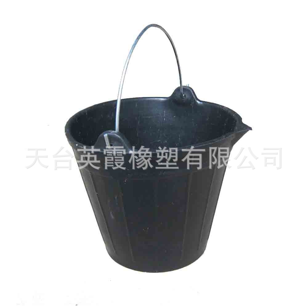 批发供应黑色橡胶桶 带倒水嘴泥灰桶 牧场用水桶 提桶 建筑工具桶-阿里巴巴