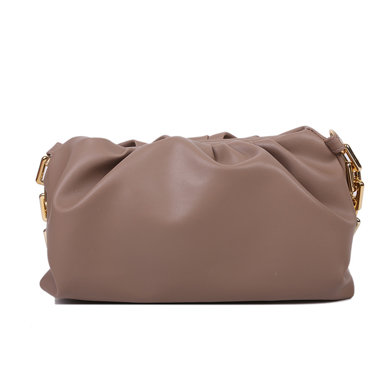 Women's Medium Pu Leather Solid Color Streetwear Cloud Shape Lock Clasp Underarm Bag display picture 51