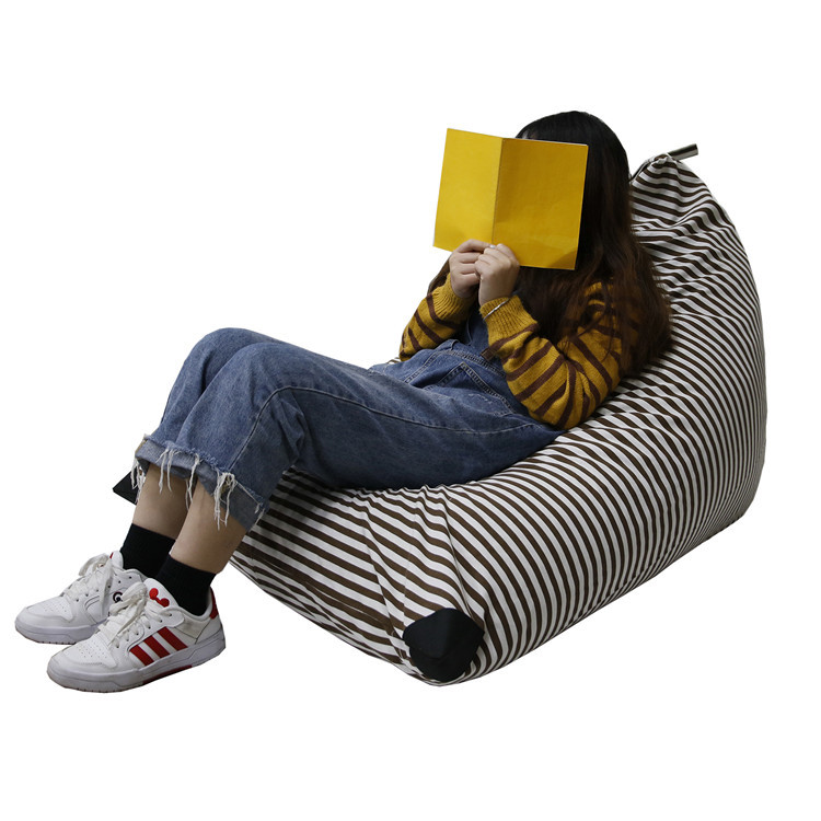 亚马逊可机洗帆布懒人沙发布艺备用不含填充懒人创意DIY沙发懒人沙发套 沙发靠垫