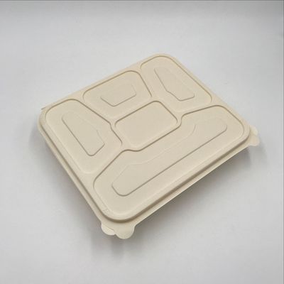 厂家批发一次性玉米淀粉环保餐盒可降解外卖打包盒快餐多格餐盒