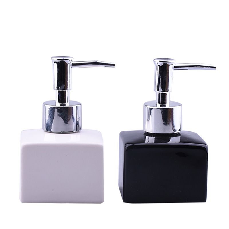 陶瓷洗手液瓶酒店浴室分裝皂液器簡約按壓分裝液瓶沐浴露洗發水盒
