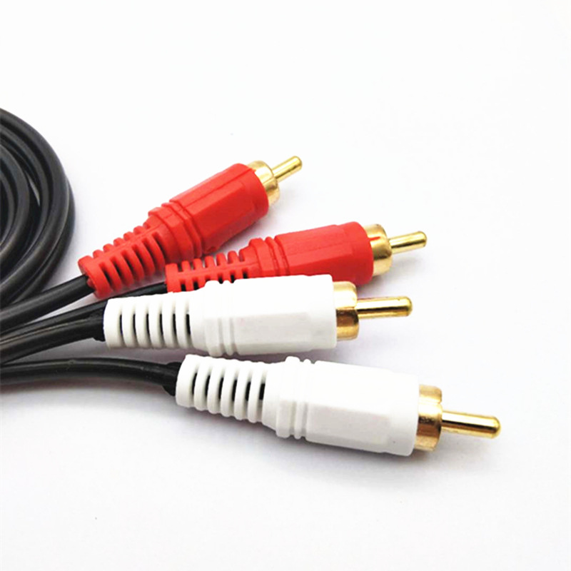 1.5米二对二莲花线 AV音频线2对2莲花线4头音响连接线RCA线3米5米