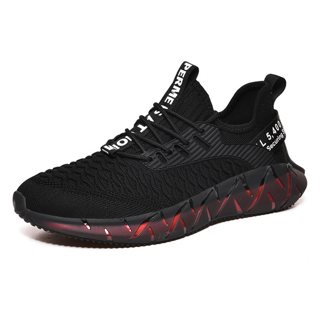 Sports casual single shoes men’s running shoes fly woven mesh shoes