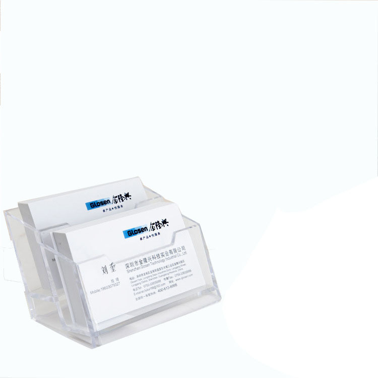 厂家生产定做亚克力名片盒/名片座/商务名片座/亚克力便签盒