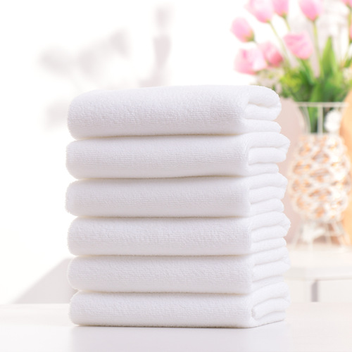 Hotels, guesthouses, public baths, hot springs, one-time use towels, white, wholesale, hair salons, foot massage shops, water-absorbent, non-falling hair