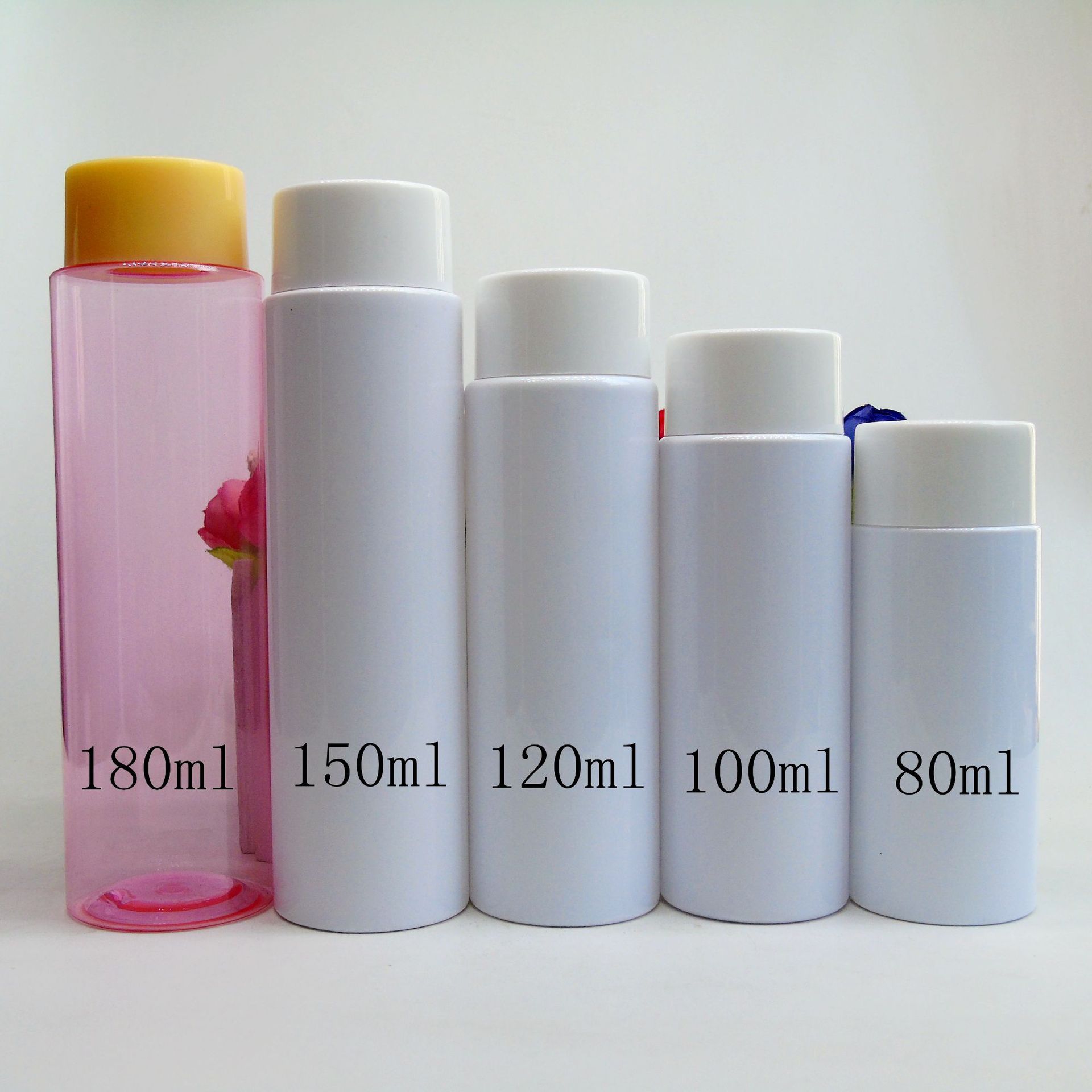 供应80 100 120 ml 150ml 180ml 配双层塑料瓶 化妆品瓶