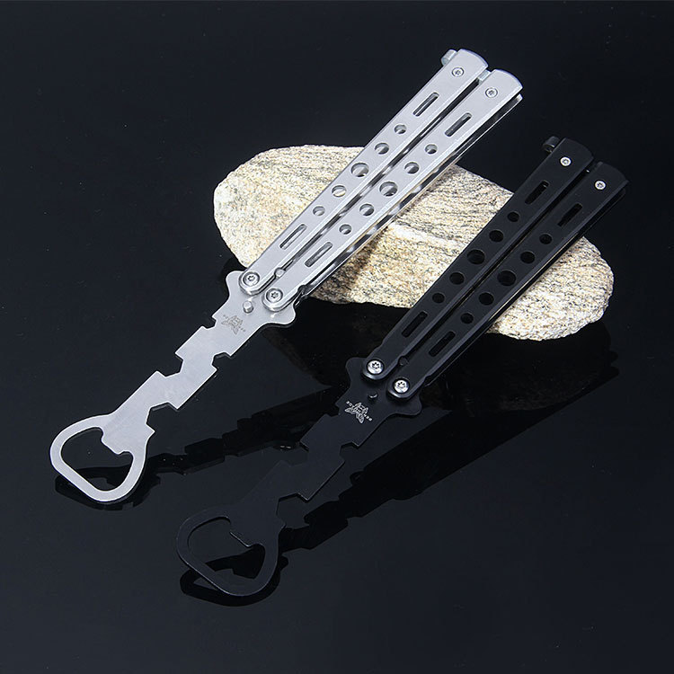 Edge Butterfly knife train multi-function fold Bottle opener Flail Practice tool goods in stock