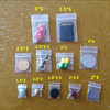 2*3cm3*4 Small ziplock bag Red and blue colour plastic bag Sealing bag Ear Studs transparent Closure pockets