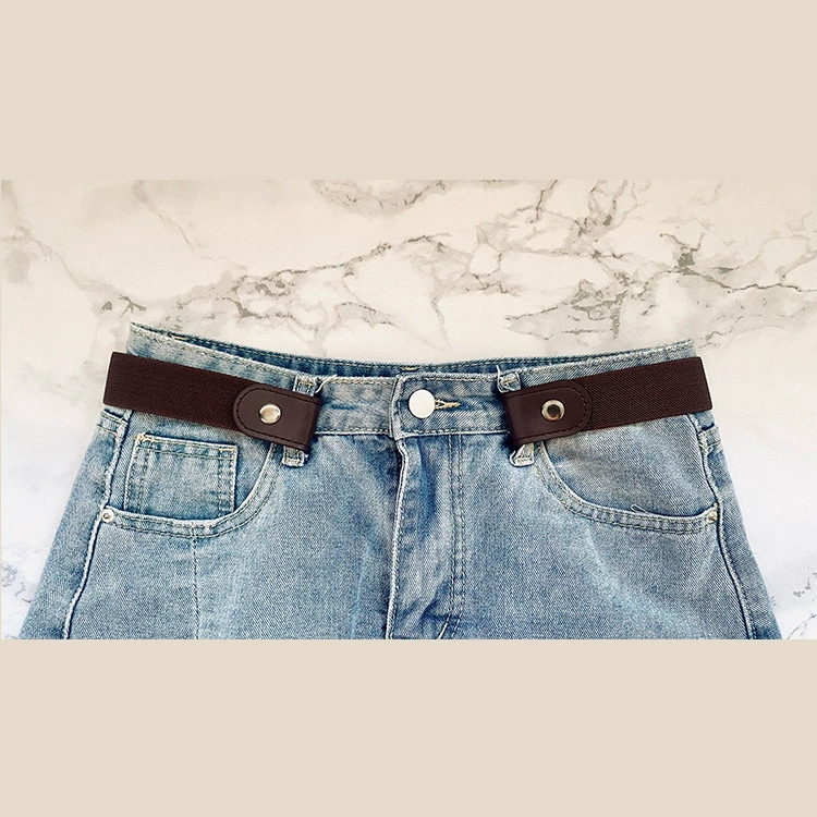 Men's elastic invisible belt, woven universal jeans