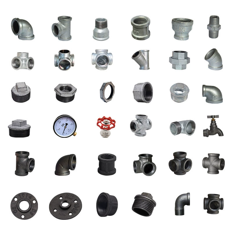 Water warm horse steel pipe parts Cold plating tube ancient inner silk directly 46 points of internal thread mutation diameter pipe hoop