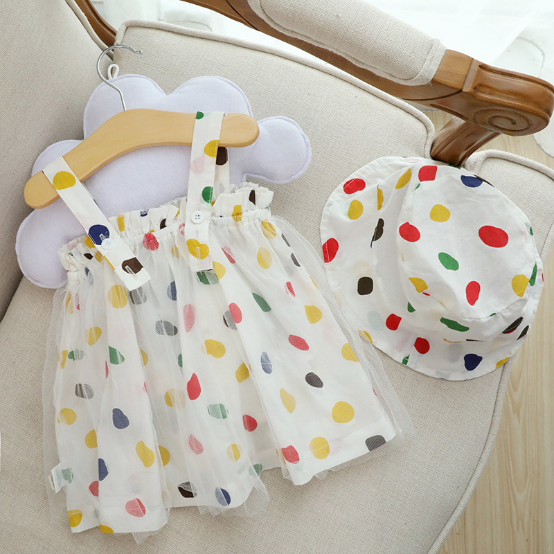 女宝宝连衣裙无袖夏装吊带新生儿韩版棉布裙子0-1-2-3岁婴儿衣服