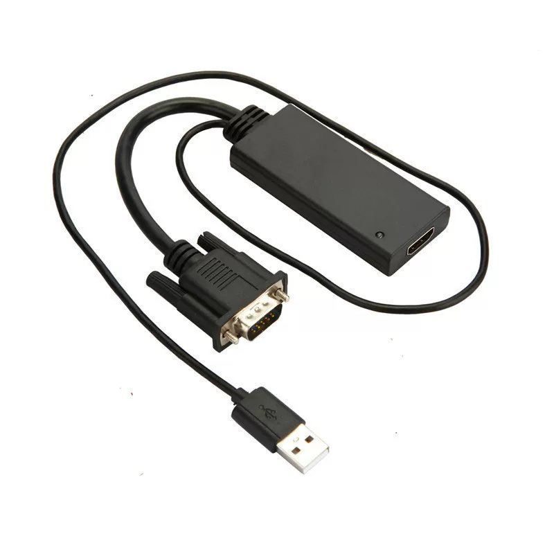 VGA+USB к HD 1080P VGA к HDMI HD конвертер с аудио питанием переход