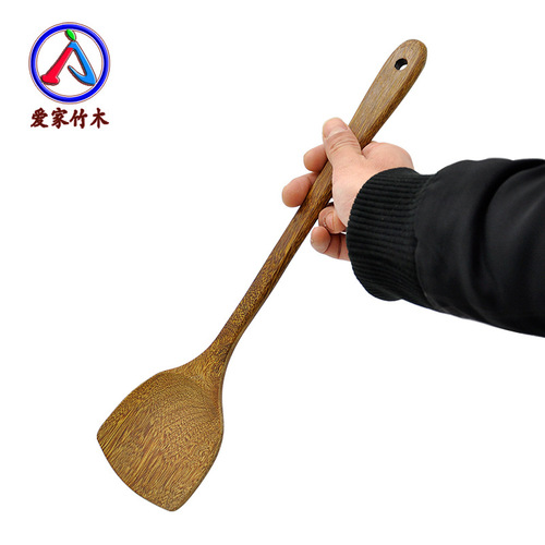 Direct sales of chicken wing wood long handle spatula, wooden spoon, frying spatula, rice spoon, household natural environmentally friendly mahogany kitchen tableware